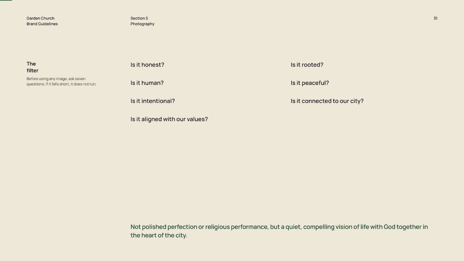 Brand Guidelines 31