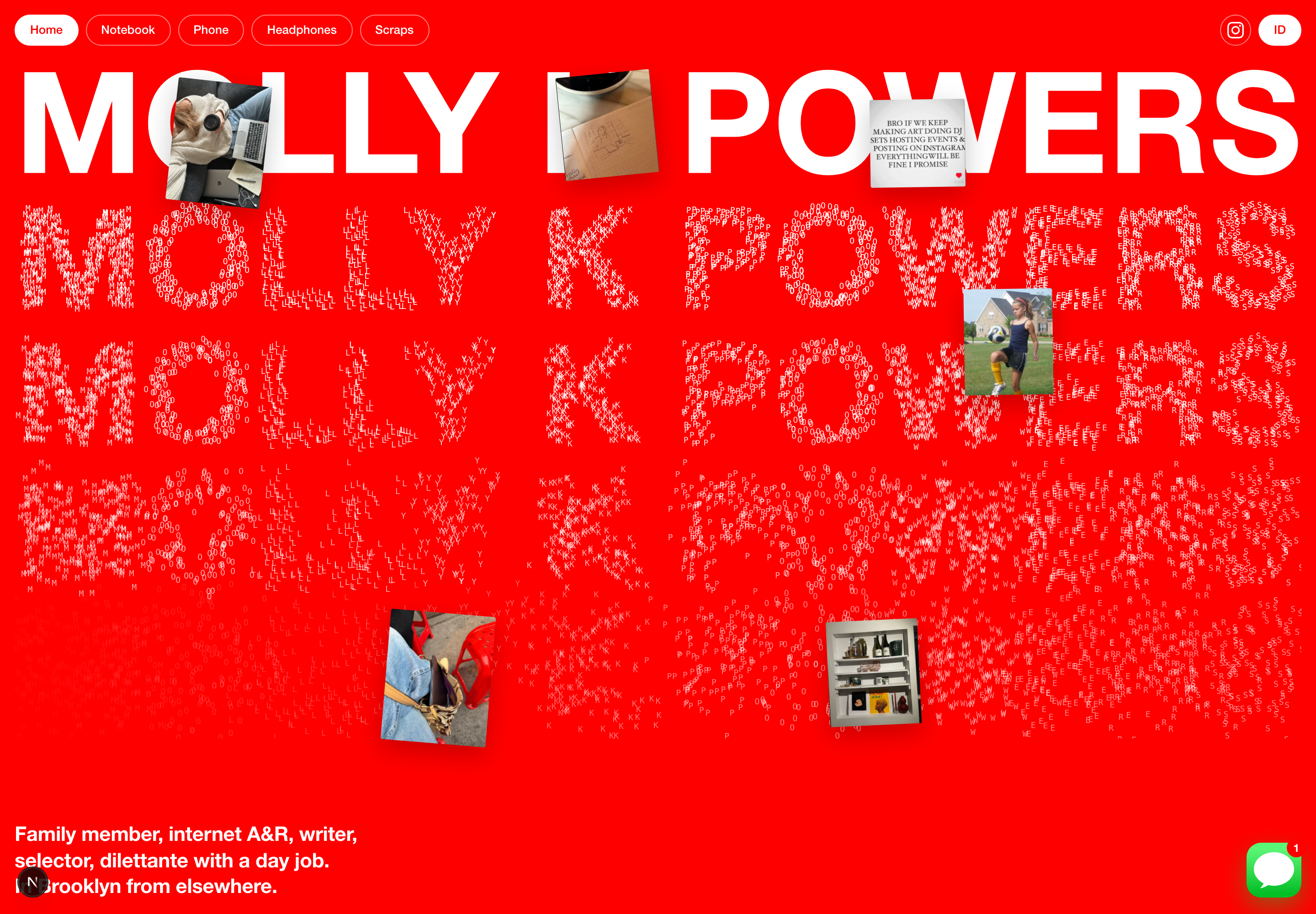 Molly Powers site, home
